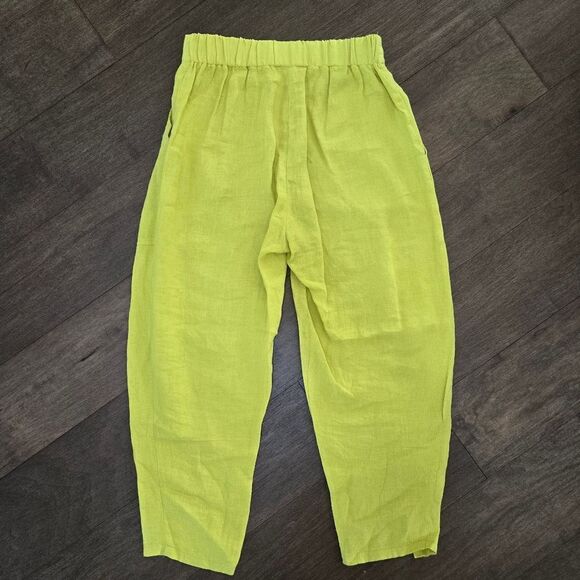 Bize linen cropped pants size 1 M - Picture 7 of 9
